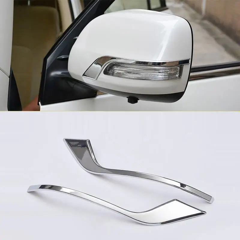 

Wing Mirror exterior Excent decorative bright sequins car styling mouldings protecter 12 13 14 15 17 FOR Toyota Land Cruiser