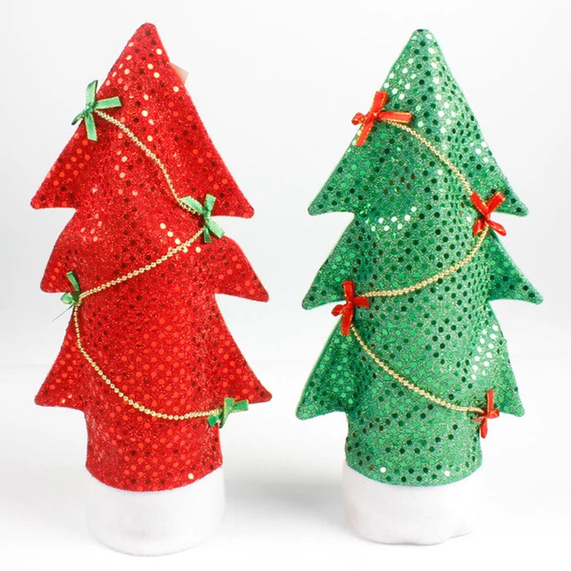 christmas gifts diy xmas tree wine bottle cover bags kitchen tables decoration christmas stocking holder bar - Decorative Christmas Stocking Holders christmas gifts diy xmas tree wine bottle cover bags kitchen tables decoration christmas stocking holder bar - Decorative Christmas Stocking Holders