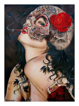 

High quality Oil painting Canvas Reproductions Viva La Muerte IV by Brian M.Viveros Painting hand painted