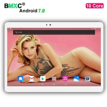 Free Shipping Android 7.0 10 inch tablet pc 10 cores 4GB RAM 64GB/128GB ROM 1920*1200 IPS Kids Gift MID GPS Tablets pcs 10.1 10