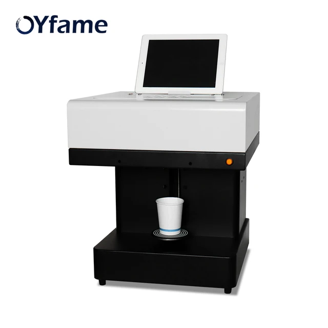 Cheap OYfame Tablet Version Coffee Printer Cake Printer Automatic Edible Printer For Cake Flower Beverage Coffee Printing machine 