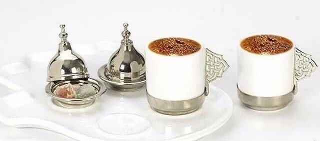 Ручная Фатима греческий арабский турецкий кофейная чашка блюдце|Чашки и