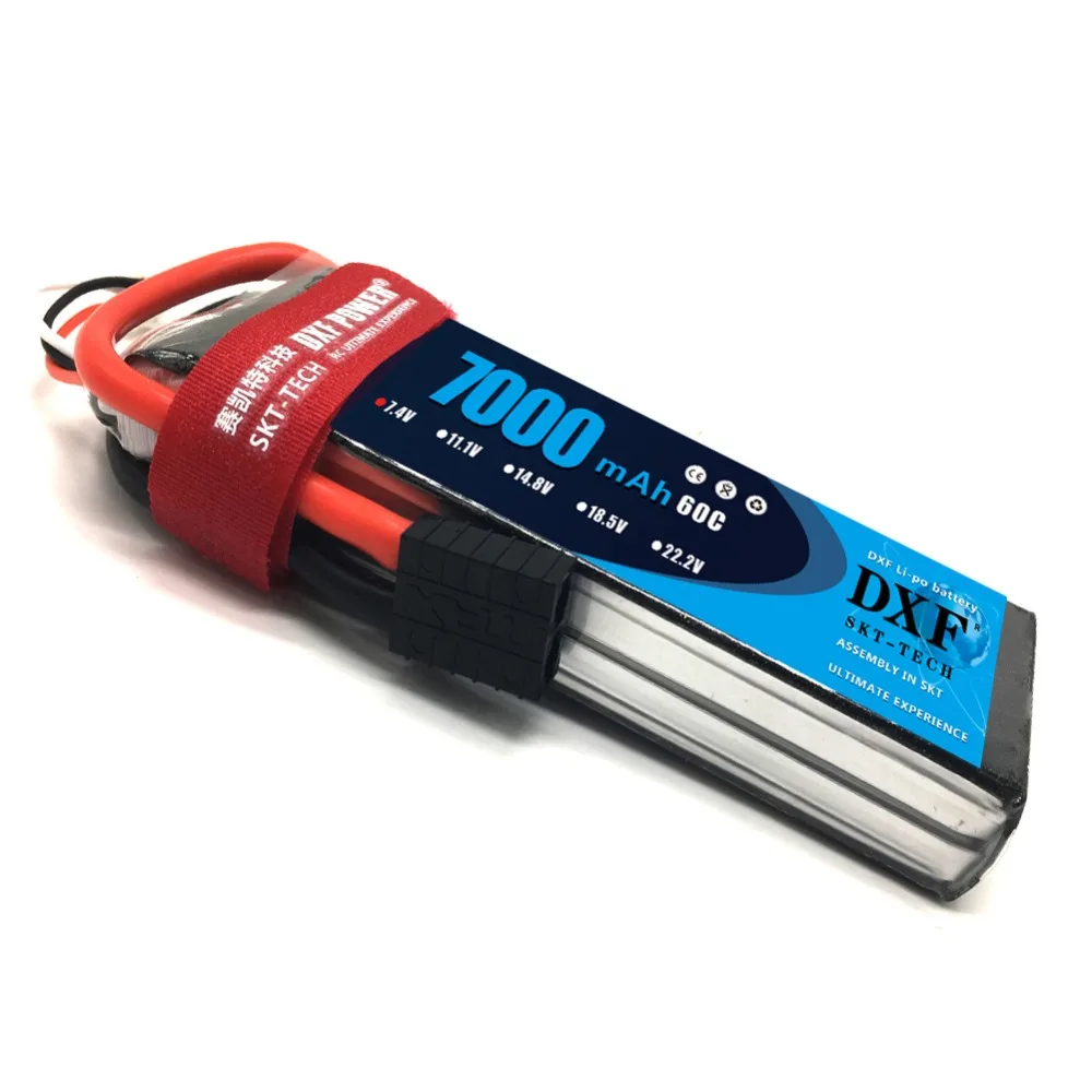 DXF Lipo батарея 2S 7,4 V 7000mAh 60C 120C XT60 T Deans TRX EC5 RC запчасти для TRX Дрон самолеты автомобили лодка 4x4 1/8 1/10