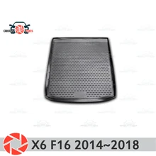 Коврик для багажника BMW X6 F16-, коврик для багажника, Нескользящие полиуретановые грязезащитные внутренние багажники, автомобильный Стайлинг
