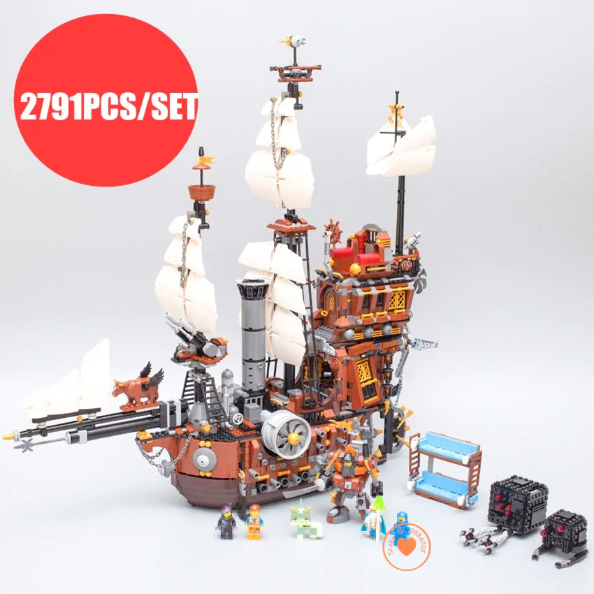 

NEW Pirate Ship Metal Beard's Sea Cow Model Building Kits Block Briks Toys Toys For Children