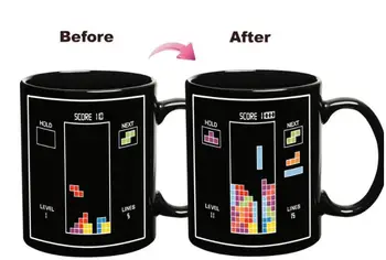 

1pc Video game Coffee Mug change Colour Changing Heat Sensitive Ceramic Surprise Gaming Gifts Magic Tea Cup Mugs cats pet