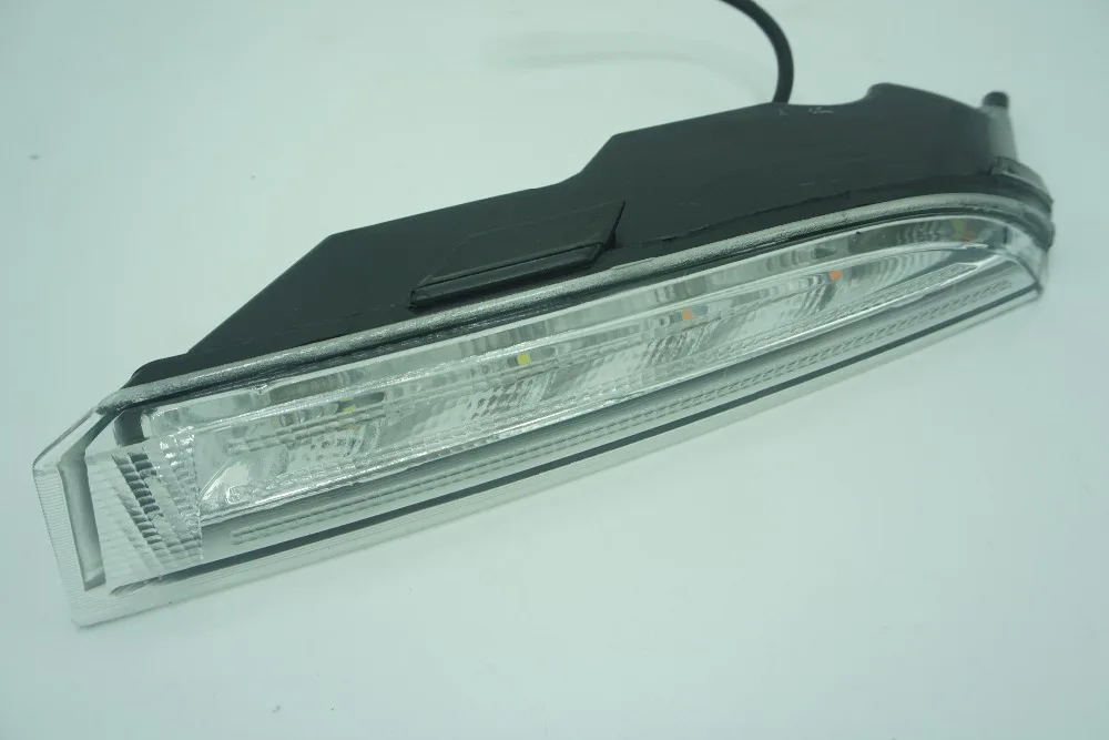 Для Golf 6 MK6 R20 2009 2010 2011~ 2013 1 пара светодиодный автомобильный Стайлинг дневной ходовой светильник противотуманный светильник лампа бампер светодиодный DRL