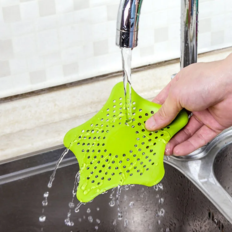 

1Pc Star Sewer Outfall Strainer Bathroom Sink Filter Anti-blocking Floor Drain Hair Stopper & Catcher Kitchen Bathroom Accessory
