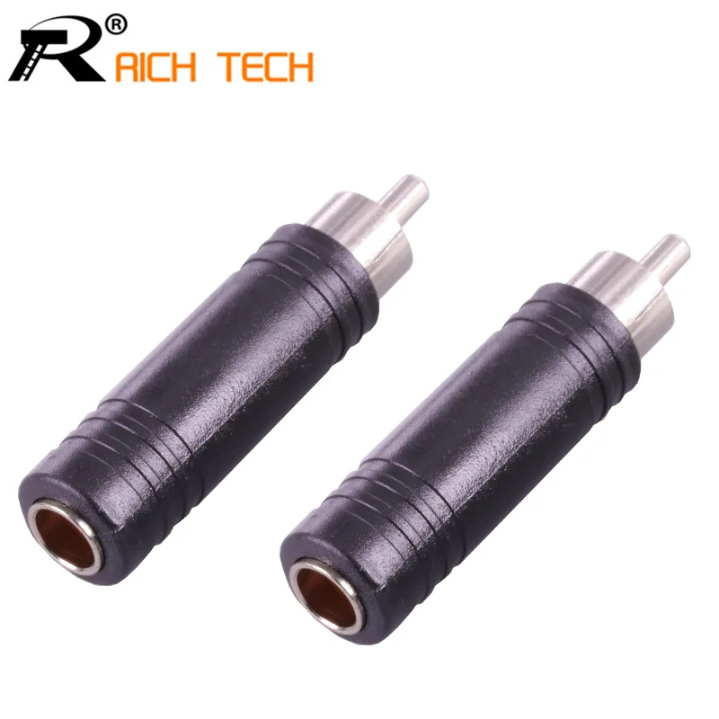

3pcs/lot Long Size Nickle Plated 3.5mm Jack Socket Connector to RCA Male Plug Speaker Adapter