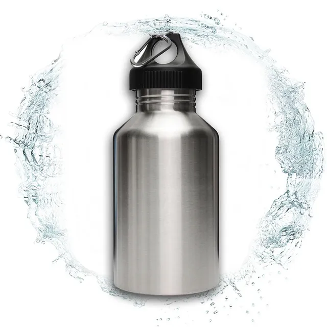 Best Deal 2L Large Stainless Steel Water Bottle Sports Exercise Drinking Kettle With Carrier Bag Holder Outdoor Tool 2