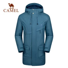 CAMEL, мужская, женская, водонепроницаемая, для улицы, длинное пальто, весна, тонкая, ветрозащитная, для пешего туризма, скалолазания, Походов, Кемпинга, лыжная куртка, Длинная ветровка