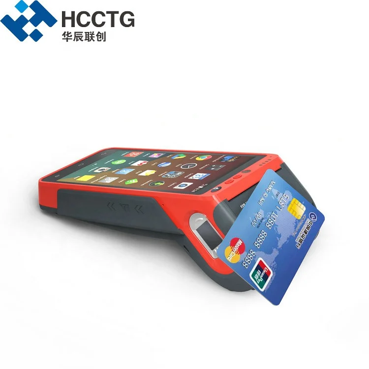 

3G / 4G / WIFI 5.5 Inch Touch Screen Handheld Android Edc / fingerprint POS Terminal Printer and NFC HCC-Z100