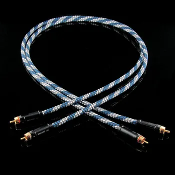 

1 pair of HiFi RCA XLR desktop audio signal lines 5N oxygen free copper high fidelity audio cable