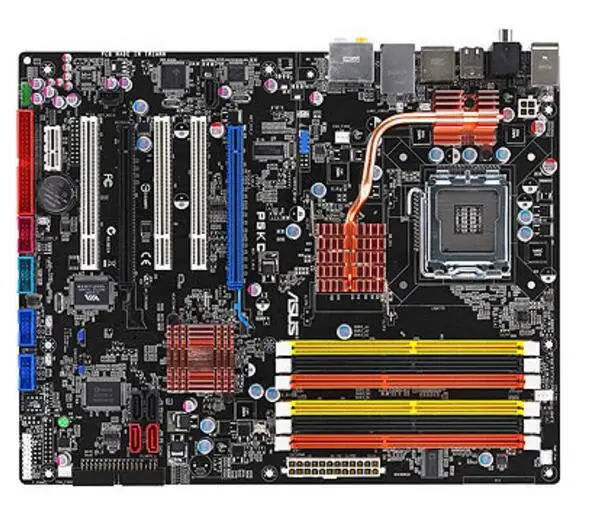 Для ASUS P5KC настольная материнская плата P35 LGA775 DDR2 DDR3 б/у материнская плата