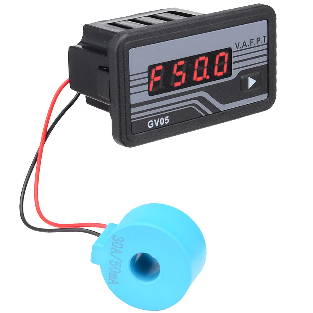 

New 5 in 1 AC 220V Generator Digital Voltage Current Time Power Frequency LCD Monitoring Meter Free Shipping 12002265