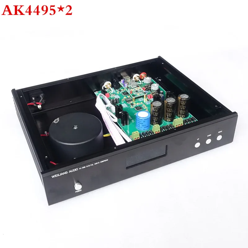 

Breeze Audio &weiliang audio Updated version AK4495 *2 + AK4118 + XMOS USB DAC decoder Optical Coaxial input RCA output
