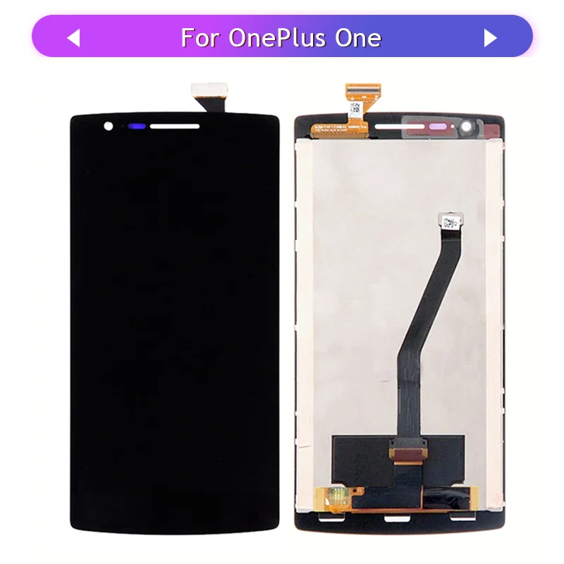 Для Oneplus one ЖК-дисплей сенсорный экран в сборе стеклянная панель дигитайзер