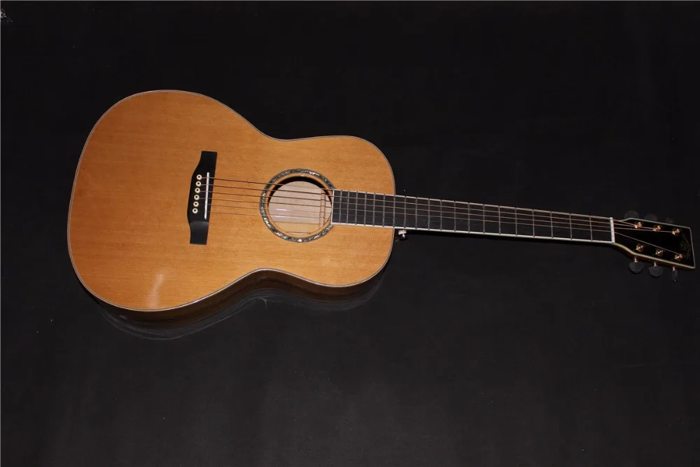 

free shipping AAAAA all solid OO body guitar custom Solid OO acoustic guitar 14 frets acoustic electric guitar