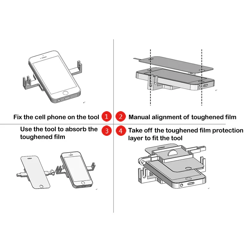 Ручная Защитная пленка для экрана для смартфона для iphone для samsung DIY Универсальная пленка для экрана машина для стеклянной стали