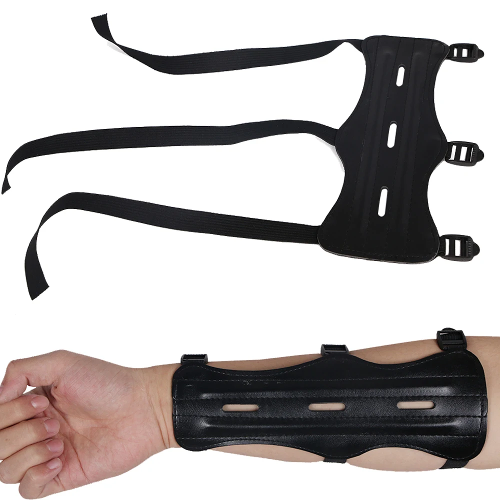 1 pcs Archery Leather Arm Guard Length 8.66'' Protection Forearm Safe