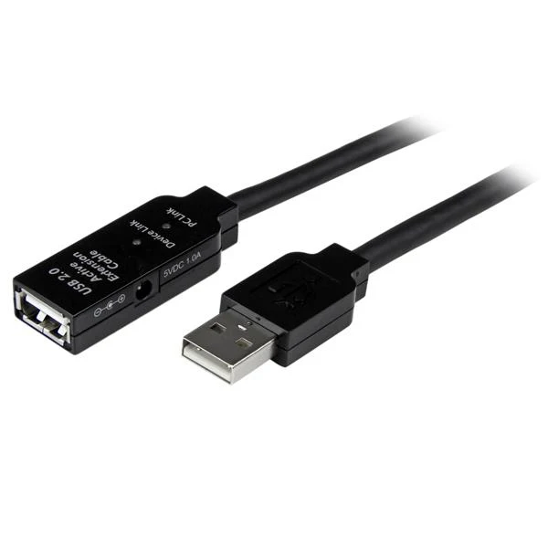 StarTech.com 10 m USB 2 0 Активный удлинитель-M/F A мужской/женский черный | Электроника