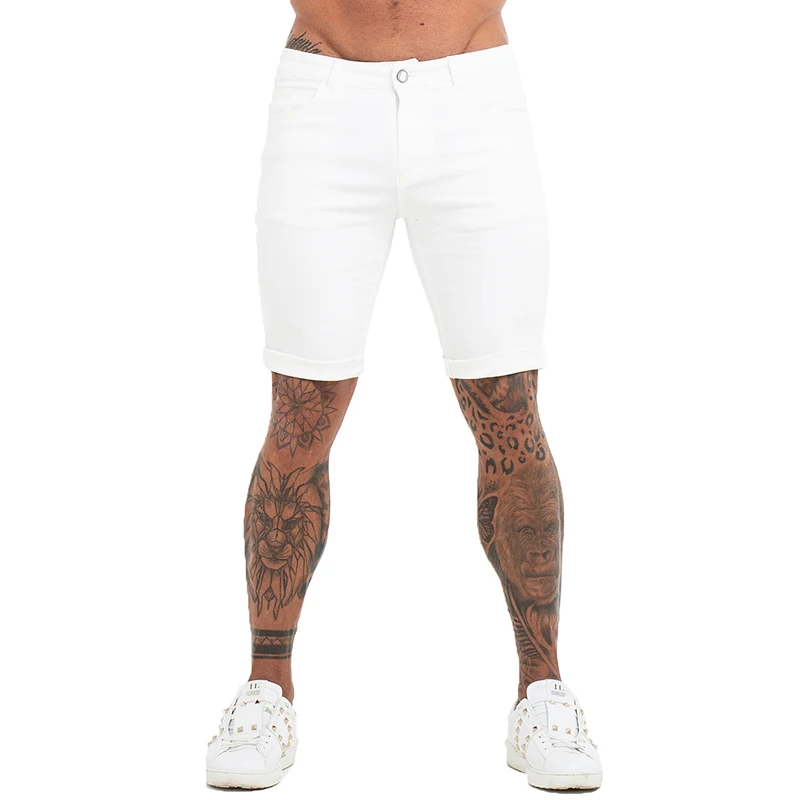 white skinny shorts