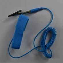 PVC Cordless wireless Clip Antis tatic Wrist band Esd Wrist strap Discharge cables for Electrician IC PLCC worker Safety gloves