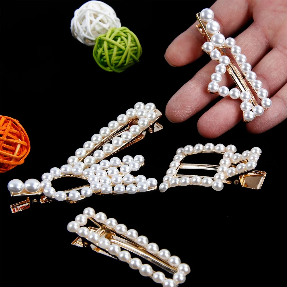 2019 Springtime New Stylehair clips full pearls hairclip Metal Ponytail holder Hairpins BB Hairgrip Girls Hair Accessories 2019 Springtime New Stylehair clips full pearls hairclip Metal Ponytail holder Hairpins BB Hairgrip Girls Hair Accessories