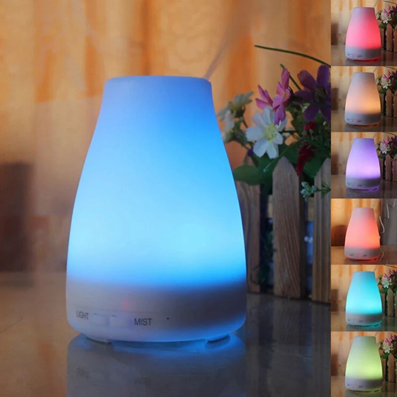 7 Colors changing Ultrasonic Humidifier Aromatherapy Oil Diffuser Cool