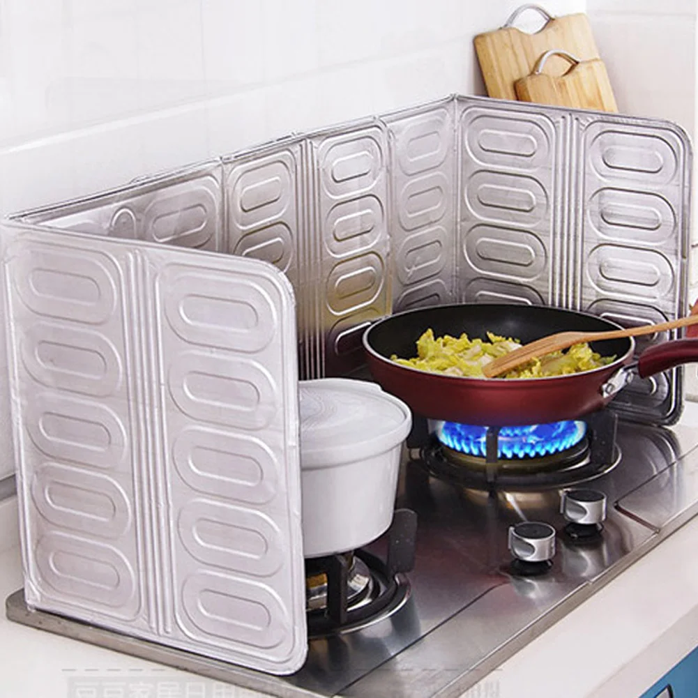 Kitchen Oil Aluminium Foil Plate Gas Stove Oil Splatter Screens Kitchen