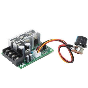 

DC10-55V 40A Brush Motor Speed Controller Governor Overload Protection Board Variable Adjustable Speed Regulator