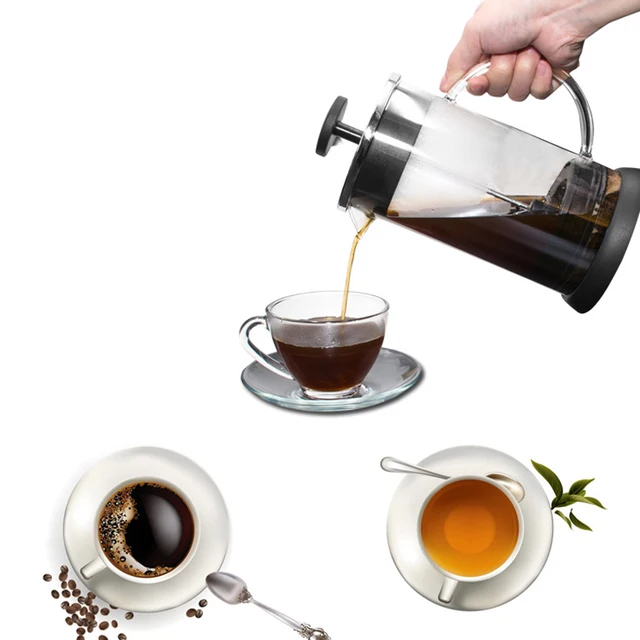 Best Offers Glass Manual Coffee Maker French Press Coffee Tea Pot Brewer Filter System Coffee Machine Home Office Coffee Accessories 1000ml Best Offers Glass Manual Coffee Maker French Press Coffee Tea Pot Brewer Filter System Coffee Machine Home Office Coffee Accessories 1000ml
