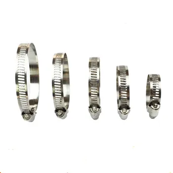 

5pcs/lot High Quality Screw Worm Drive Hose C Clamp Clip 304 Stainless Steel Hoop Pipe