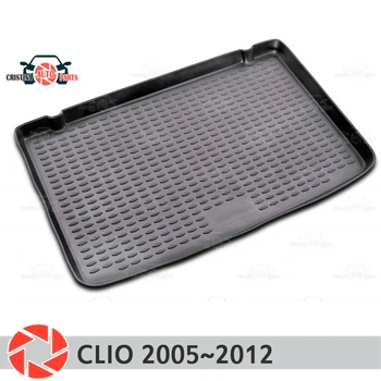 

Trunk mat for Renault Clio 2005~2012 trunk floor rugs non slip polyurethane dirt protection interior trunk car styling