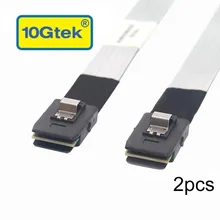 2 шт 0,8 м 6Gbs внутренний HD Mini SAS SFF-8087 36P to MiniSAS SFF-8087 36-контактный Кабель SAS с использованием 3 м двойной осевой технологии кабеля