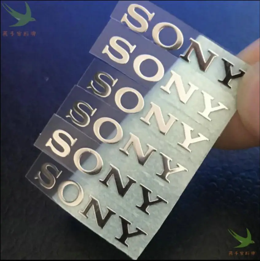 Новое поступление модные DIY украшения синий и зеленый светящийся Логотип наклейки для SONY iphone логотип наклейка