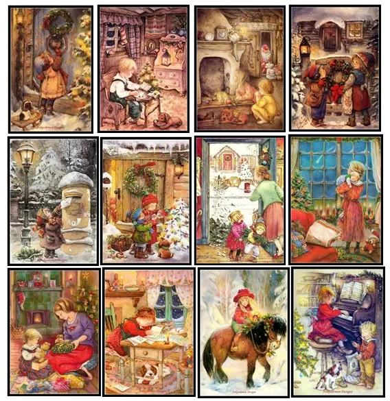 

Embroidery Counted Cross Stitch Kits Needlework - Crafts 14 ct DMC Color DIY Arts Handmade Decor - My Childhood Days