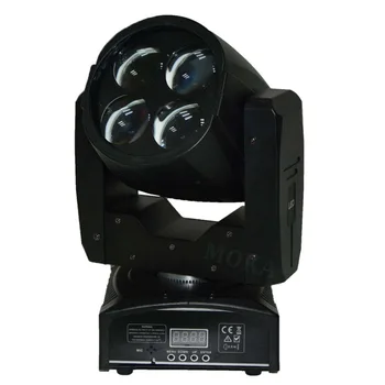 

8pcs 4*10W Led Beam Spot Moving Head Lights White Color Source 3 Color+Open Color Wheel for Nightclub DJ Stage Party