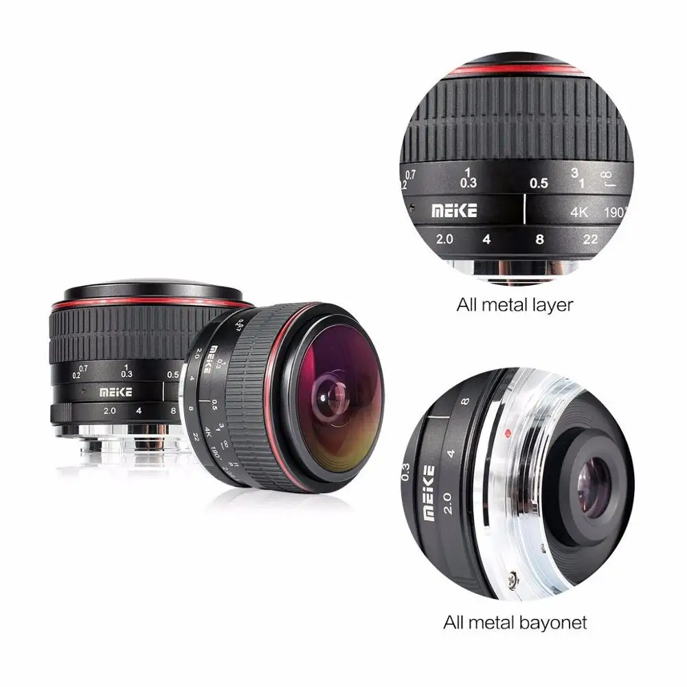 MEIKE MK-6.5mm F2.0 Fisheye объектив для NIKON 1 Крепление объектива Камера J5 J4 J3 J2 J1 V3 V2 V1 S1 S2