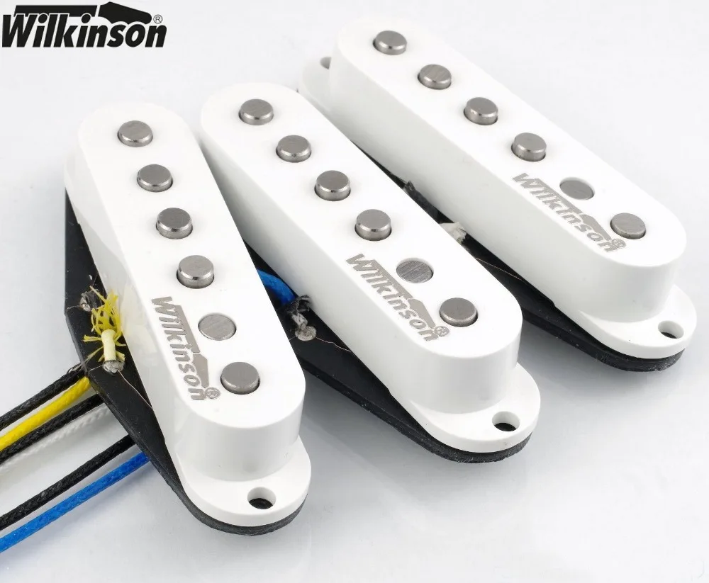 

Wilkinson 60's WVS Alnico V Single Coil Guitar Pickups for Stratocaster Guitar White 1 set
