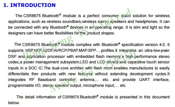 BTM875-B CSR8675 PA212 Bluetooth 5,0 цифровой интерфейс аудио выход Модуль LDAC CSR8675 IIS ies