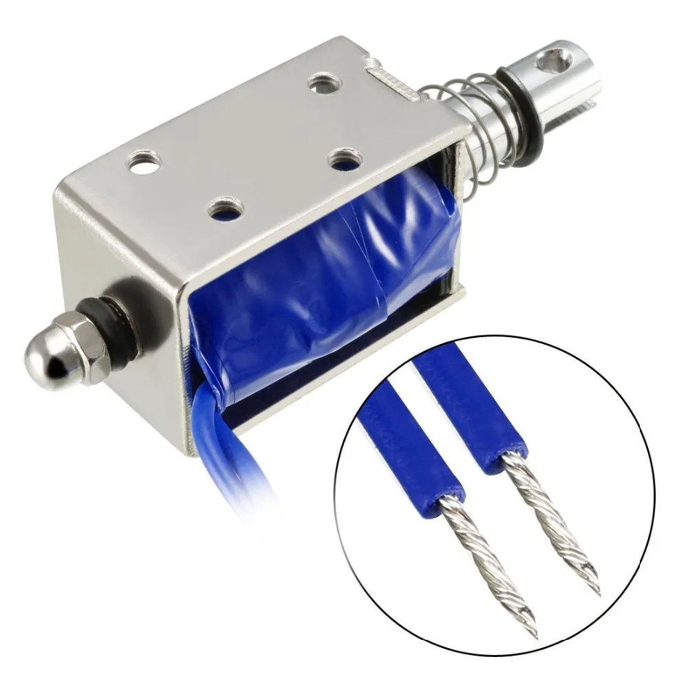 UXCELL DC 6/24 В Электромагнит 300/800mA 6N 6 5/10 мм Pull Push Type открытая рамка линейный движения 1
