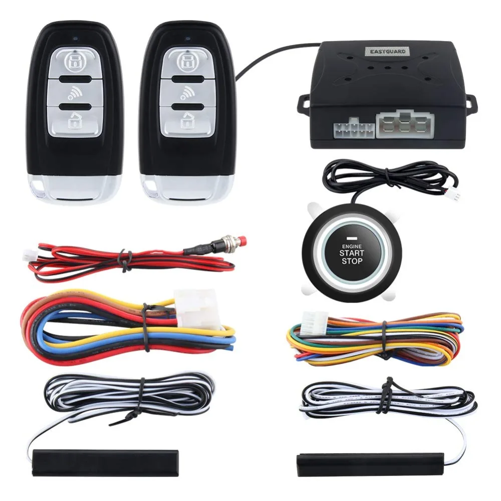 

Dzanken PKE System Keyless EnteranceRemote Control &Car Alarm Start System Push Button