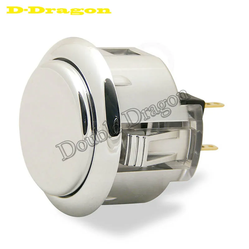 

2Pcs Original Sanwa OBSJ-30 Metallic Finish Snap-In 30mm Push Button Copy Replacement Silver Gold for Arcade Game