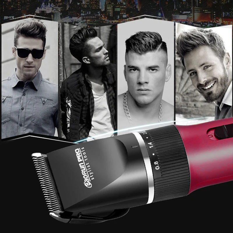  BaoRun Professional Clipper Hair Trimmer Beard For Men Electric Clippers Hair Cutting Machine Hair 