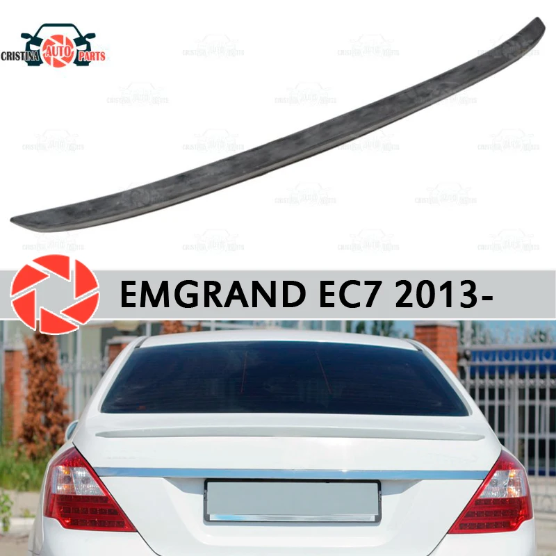 Lip spoiler for Geely Emgrand EC7 2013- plastic ABS decoration trunk door accessories protection car styling | Автомобили и
