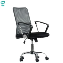 K147FbGray Кресло для персонала Barneo K-147 ткань и серая сетка высокая спинка кресло офисное кресло компьютерное кресло с системой качания дизайнерская офисная мебель компьютерные кресла по России