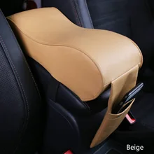 Universal Car Caja Apoyabrazos Apoyabrazos Interior Esteras Del Coche Cojín Conjunto de Cuero de LA PU Estilo Caja de los Apoyabrazos Apoyabrazos Cojín de la Estera Superior Forro