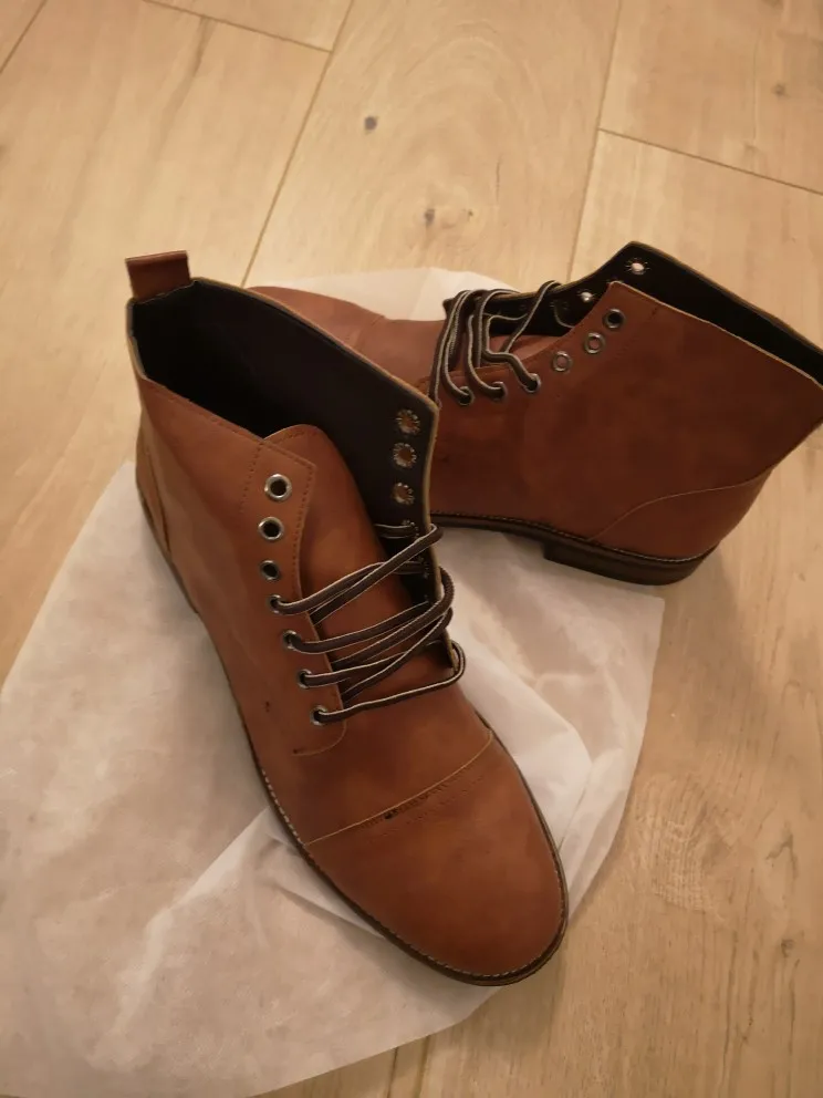 British Men's Autumn Winter Lace-up Boots