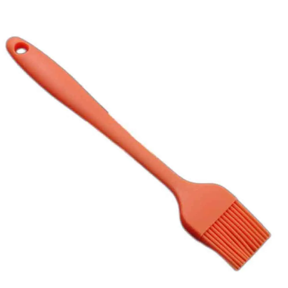 1 шт. высокого качества многоцелевой гриль кисти для красок теплостойкий силикон запекающая масляная щетка для шашлычницы инструменты для приготовления барбекю - Цвет: orange